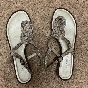 Talbots Snake Skin Sandals